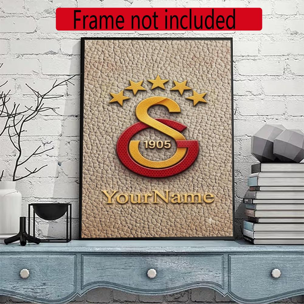 Galatasaray Customize Text Diamond Painting Round Diamond Mosaic Suitable For Beginners Diamond Painting Rhinestones Gift Frameless