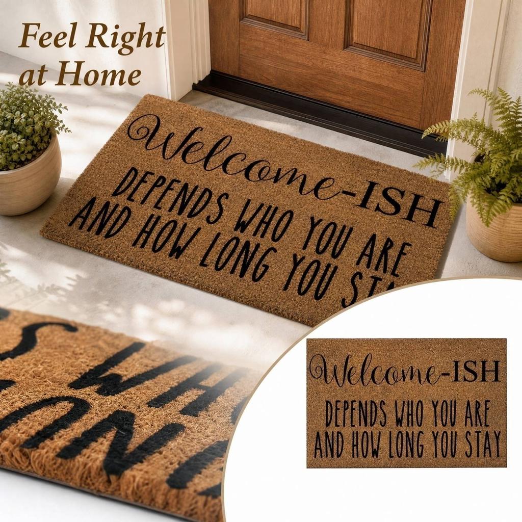 Festive Coir Doormat Non- Entrance for Home Decoration