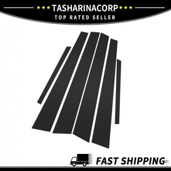 6 Pcs Car Door Pillar Window Trim for Acura TL 99-03 Black