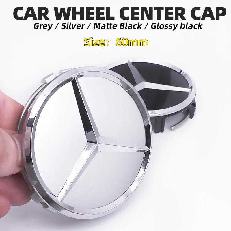 4pcs 60mm Car styling Auto Car Wheel Center Hub Caps Rim Caps Covers emblem For Mercedes Benz W203 W206 W205 W211 W212 A180 W176