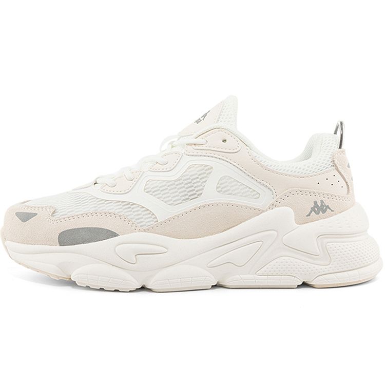 Kappa Fabric Synthetic Leather Two-Layer Cowhide Retro Sports Shock Absorption Non-Slip Wear-Resistant Low-Top Dad Shoes Unisex sneakers K0DX5MC61-012