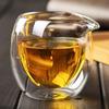 Handmade 200ml Heat Resisting Double Wall Layer Glass Tea Cup Tea Infusers Chahai Tea Pitcher Chinese Kongfu Teacup Coffee Cups