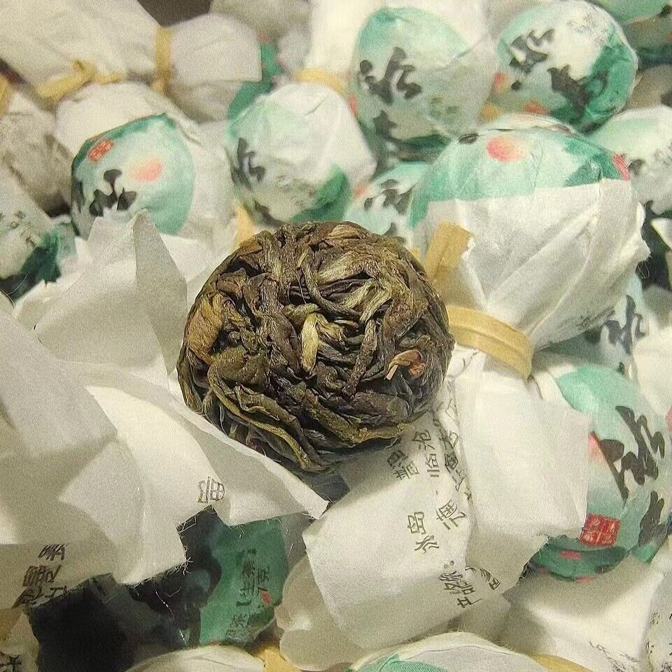 Longzhu Puerh Tea Mint Hetang Pu-erh Tea Raw Tea 500g 7g/ks Čaj Pu-erh Tea