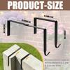 Metal String Light Hanging Hook, Outdoor Edge Hanger for Fence Rail and Balcony Wall Lighting, Garden Light Holder for Home Use Daily