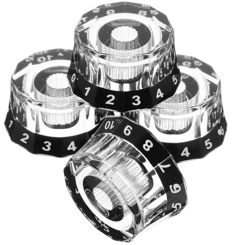 DECHOUS Electric Guitar Volume Knob Replacement Guitar Knobs, Set of 4, for Instrument Repair, Simple and Convenient Design