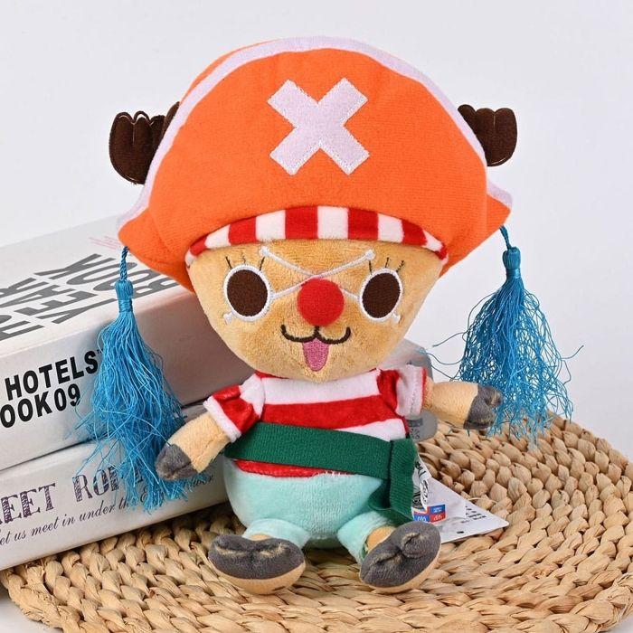 Peluche - Chopper x Buggy - Licence One Piece - 20 cm - Orange
