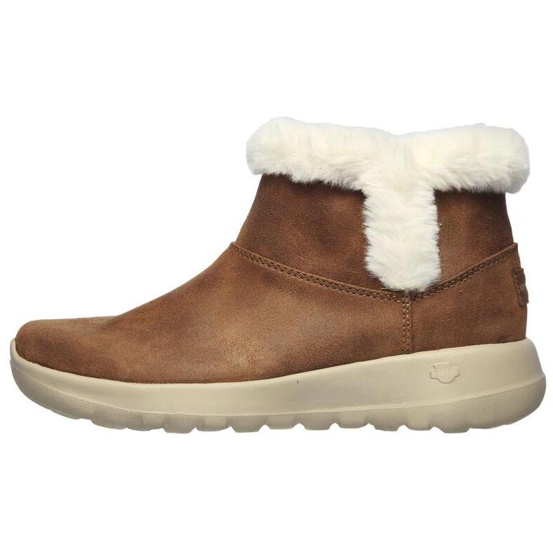 Skechers On The Go Comfortable Mid-Calf Snow Boots Women boots Chestnut 144013-CSNT 36