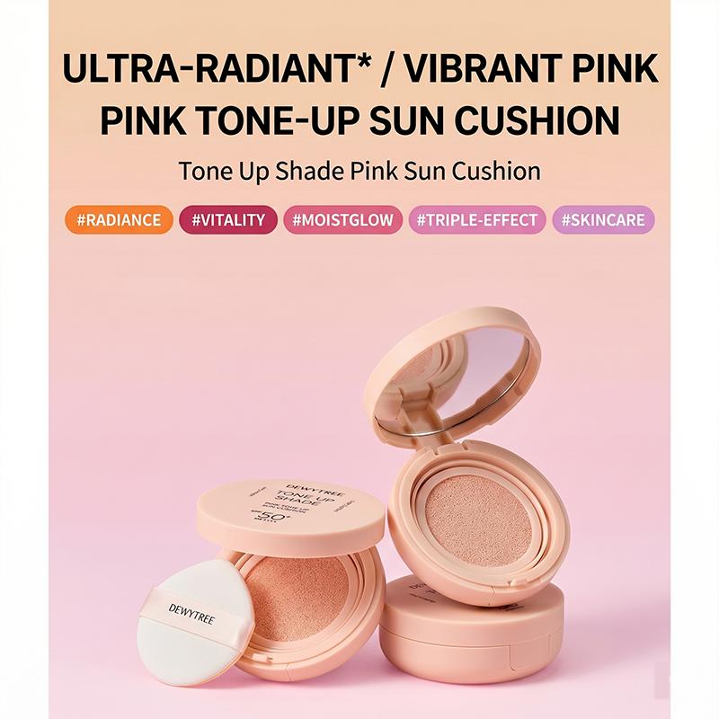 DEWYTREE Tone Up Shade Sun Cushion 15g (Green / Purple / Pink) (10 Options) - DAISO