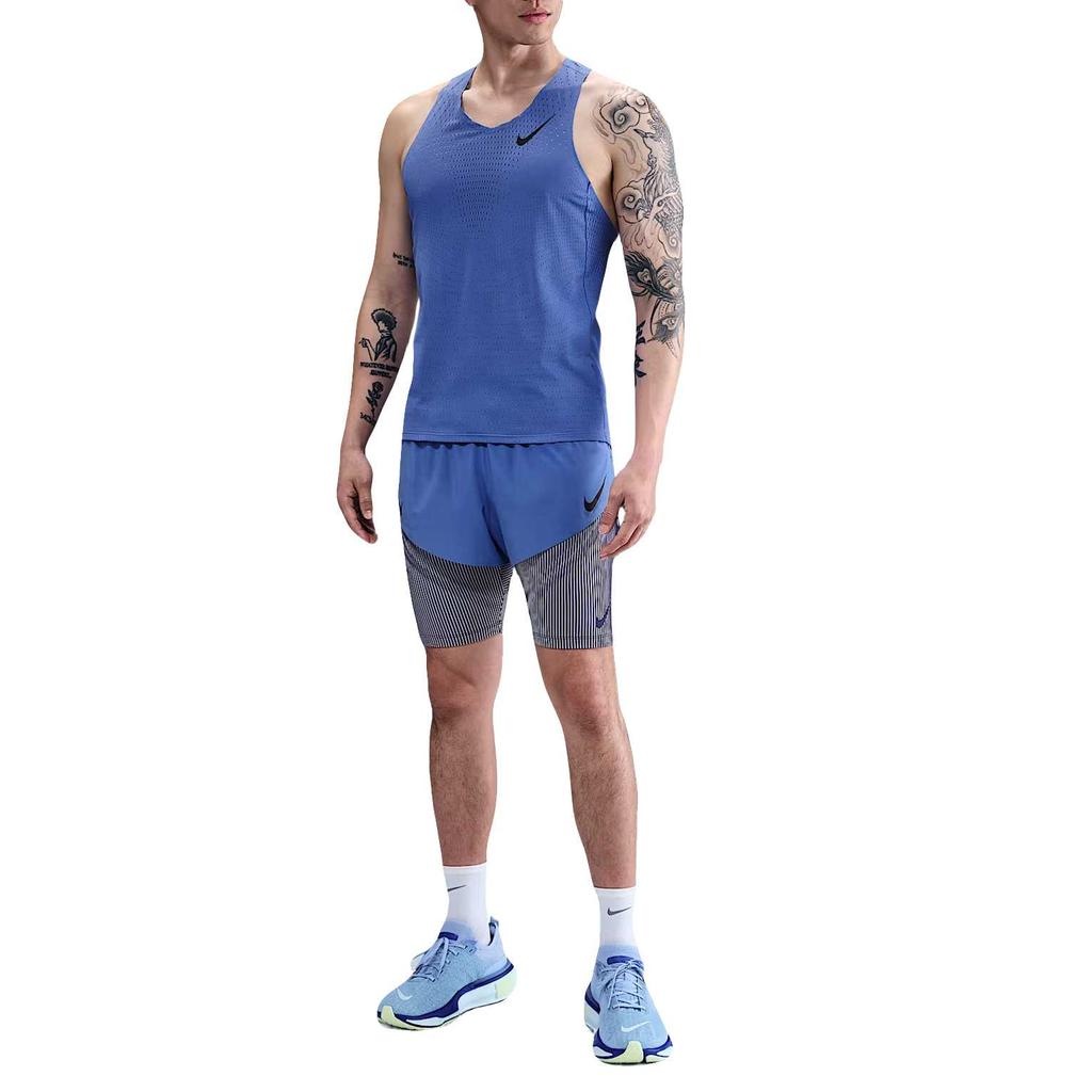 Nike Aeroswift Dri-Fit Adv Comfortable Fashion Simple Versatile Vest Men Tops Blue FN4232-411