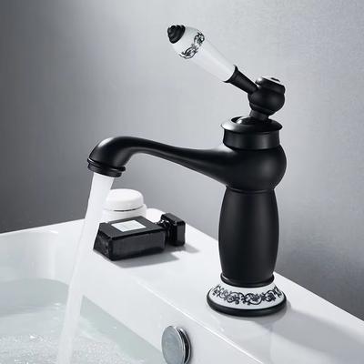 Rubinetti da Bagno Cromati Miscelatore Montaggio a Ponte Monoforo Acqua Fredda Calda Rubinetto Miscelatore Caldo Freddo Ottone Rubinetto per Lavabo