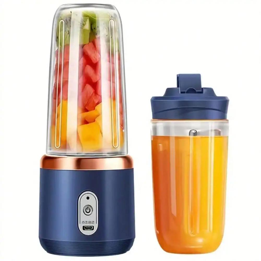 Portable Rechargeable Blender & Juicer Cup 400ml, Personal Smoothie Maker & Ice Crusher for Juice, Travel Portable Blender