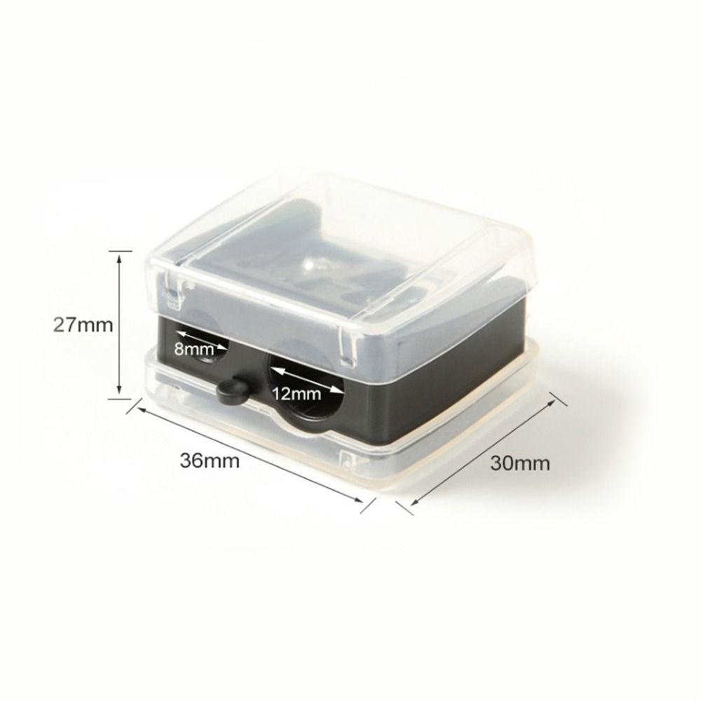 Fashion Cosmetic Pencil Sharpener 2 Holes Eyebrow Sharpener For Eyebrow Lip Liner Eyeliner Pencil