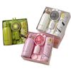 Summer Gift Set Includes Insulated Stainless Steel Water Bottle Mini Fan UPF50 Sun Umbrella For Birthday Gifts Summer Activitie