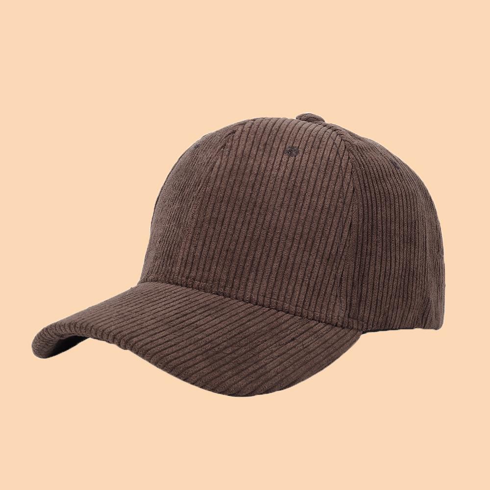 Spring Autumn Corduroy Baseball Caps Vintage Unisex Solid Color Baseball for Women Men Adjustable Outdoor Trucker Cap Hip HopHat