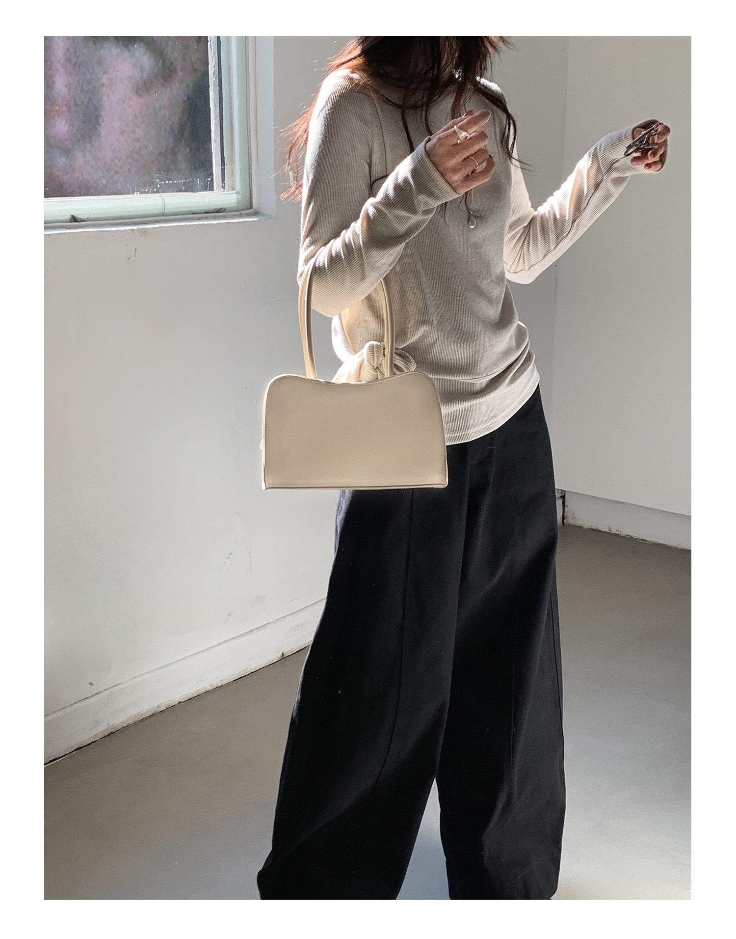 

French High-end Temperament, Simple Retro Personality, Extremely Simple Style, Super Popular Bag for Work and Commuting, Armpit Bag білий