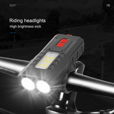 Farol dianteiro de bicicleta de tamanho compacto, prático, fácil de instalar, carregamento USB, suprimentos para bicicleta, multiuso