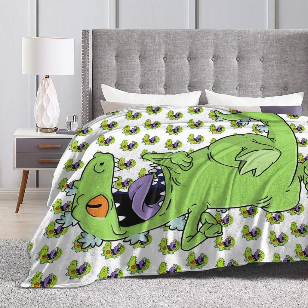 Rugrats Cartoon Warm Soft Blanket Camping Plush Throw Blanket Fashion Home Decor Flannel Bedspread Sofa Bed Cover