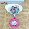 Shiny Cartoon Nurse & Doctor Badge Reel with Retractable PVC Pocket Watch Clip