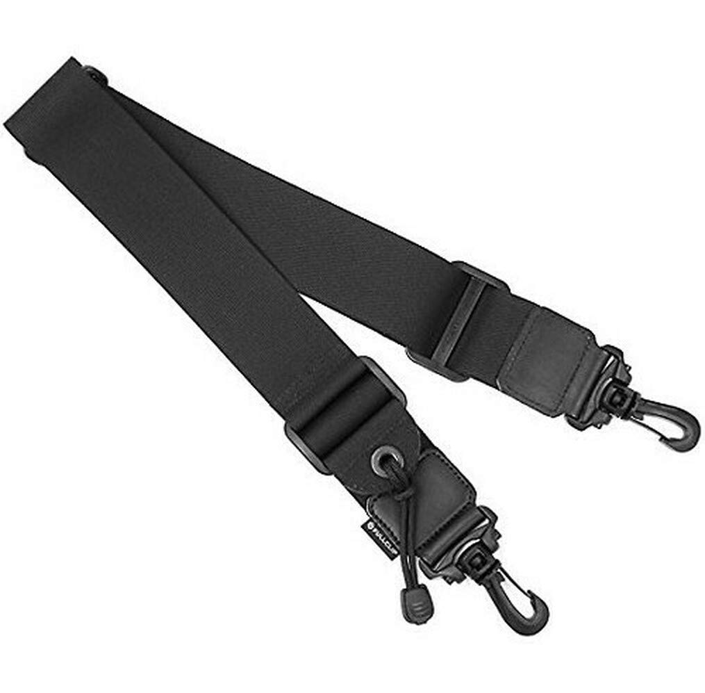 FULLCLIP JetGlide LJ50 Patented Shoulder Strap with Leather 50cm Black Trim, Wide, (FSD-014-BLK)