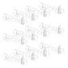 40Pcs Plastic Shelf Supports Transparent Brackets for Cabinet Shelf Clips Wardrobes Bookshelf Furniture Holders