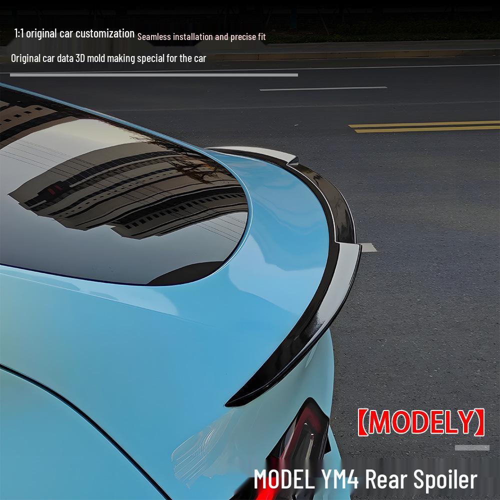 Tesla Model Y M4 Blade Rear Spoiler, Non-Destructive Installation, Blow-Molded Car Parts