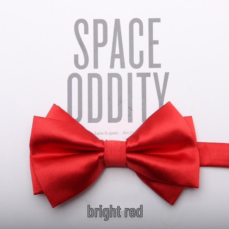 

Однотонный светло-голубой галстук-бабочка для мужчин - Идеально подходит для свадеб, шаферов, деловых костюмов и банкетов ярко-красный