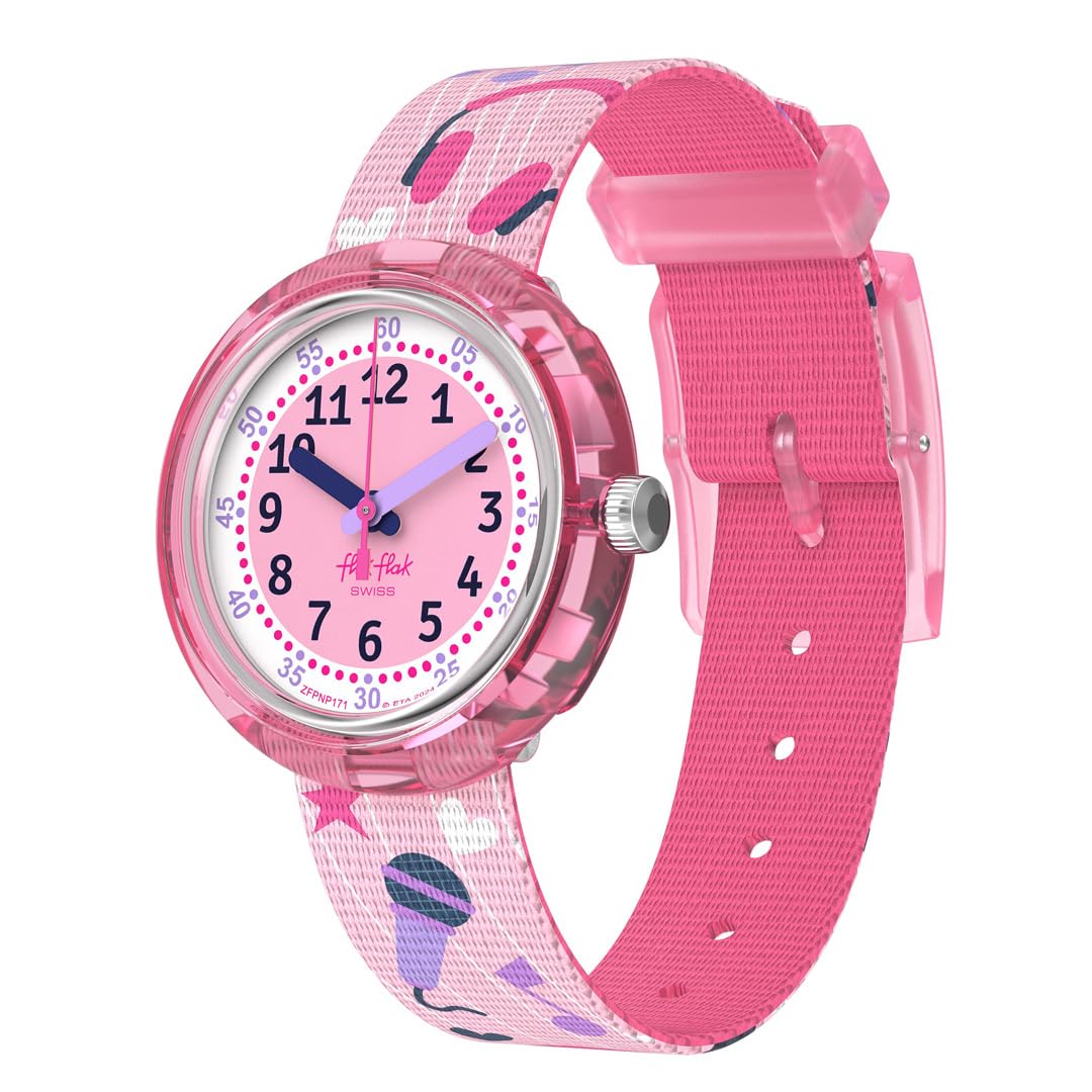 

Swatch Flik Flak KARAOKEEE FPNP171 Розовые Часы Детские