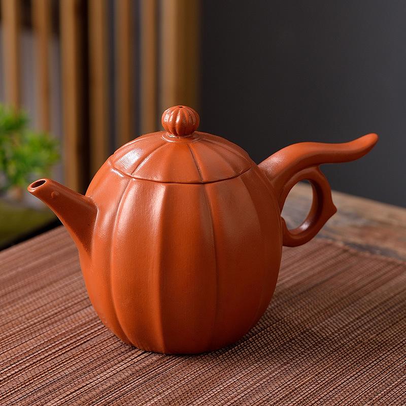 

Чайник из фиолетовой глины, чайник-драконье яйцо, бытовой заварник для чая большой емкости, набор для чая кунг-фу, чайник-цветок, перевернутый