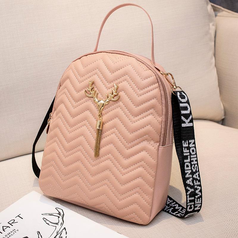 New Trendy Backpack Female Deer Head Small Backpack Spring and Summer Simple Small Fresh Simple Girl Backpack