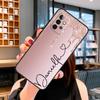 PERSONALISIERTE Initialen Name Marmoriertes Case Für Samsung Galaxy A14 A34 A54 A52S A12 A22 A32 A52 A72 A13 A33 A53 A73 A31 A51 A71