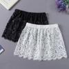 Cămașă din dantelă florală cu gene pentru femei Extensor reglabil în straturi cu tiv fals fals mini-fustă inferioară Jumătate de alunecare