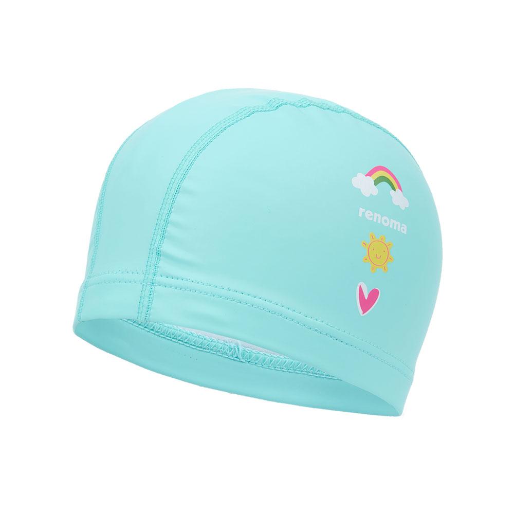 Lenomasuyeongbog Supplies Kids' Graphic Pu Swim Cap Mint Ro-Rc2C016-Mn
