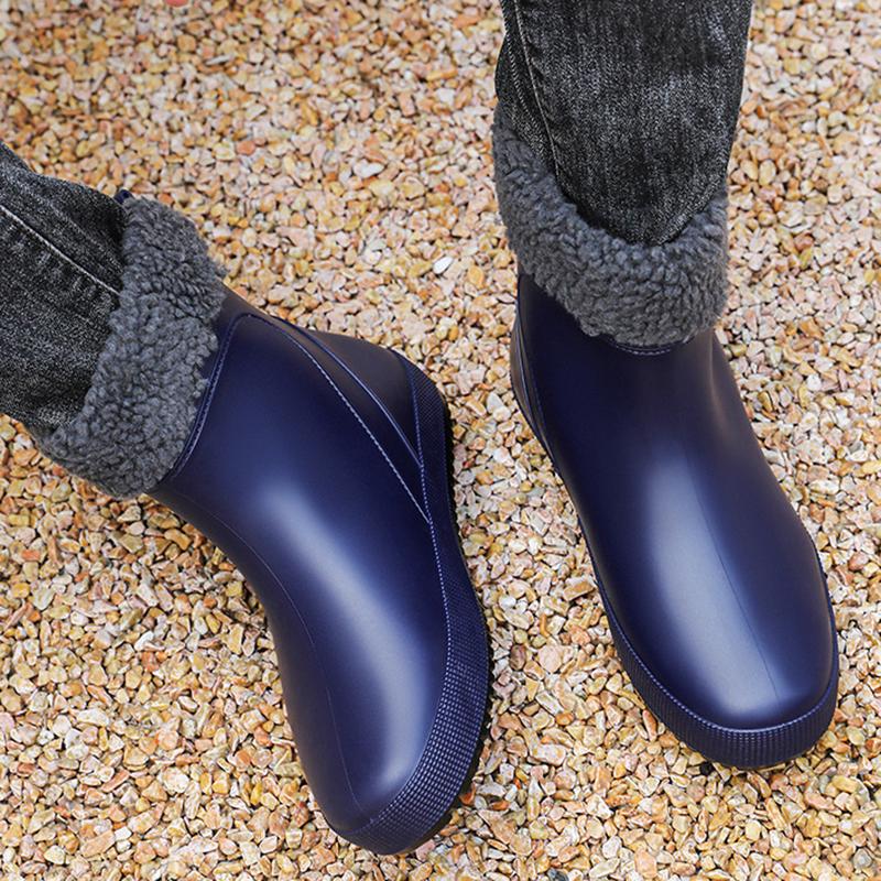 Fashion Fashion Men's Rain Boots Chef Shoes Fishing Shoes Casual Waterproof Comfortable Large Size Non-slip Strong Wear-resistant Trend