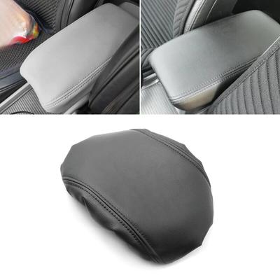 Black PU Leather with Sponge Armrest Cover For Honda Civic 8th Sedan 2006 - 2011 Interior Center Control Armrest Box Cover Trim