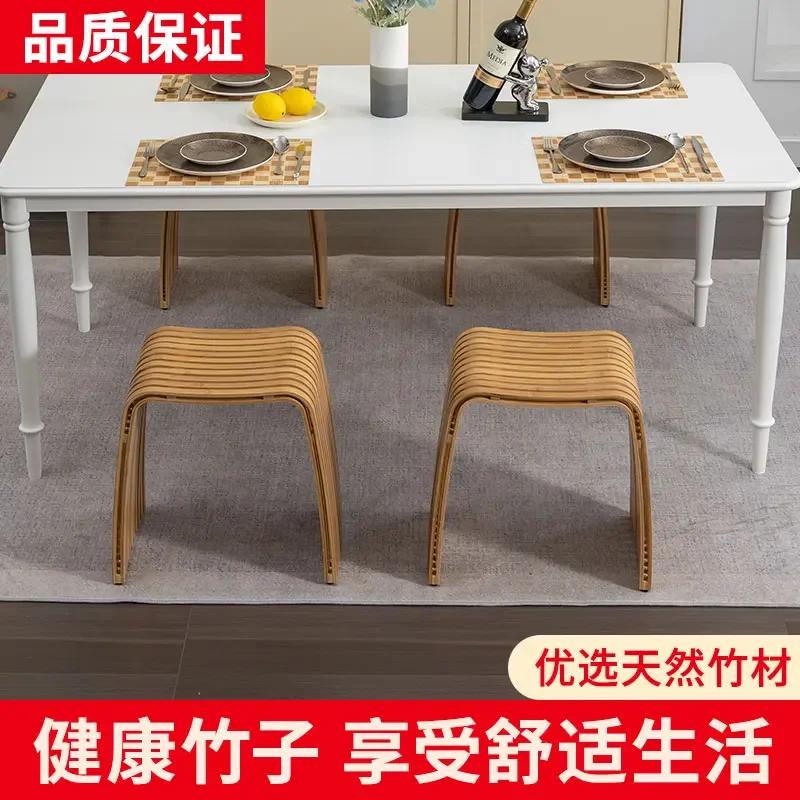 Sedia da toeletta in bambù Cerimonia Tempo libero Sgabello per cambiarsi le scarpe Sgabello da trucco Sgabello da bagno poggiapiedi mobili nordici