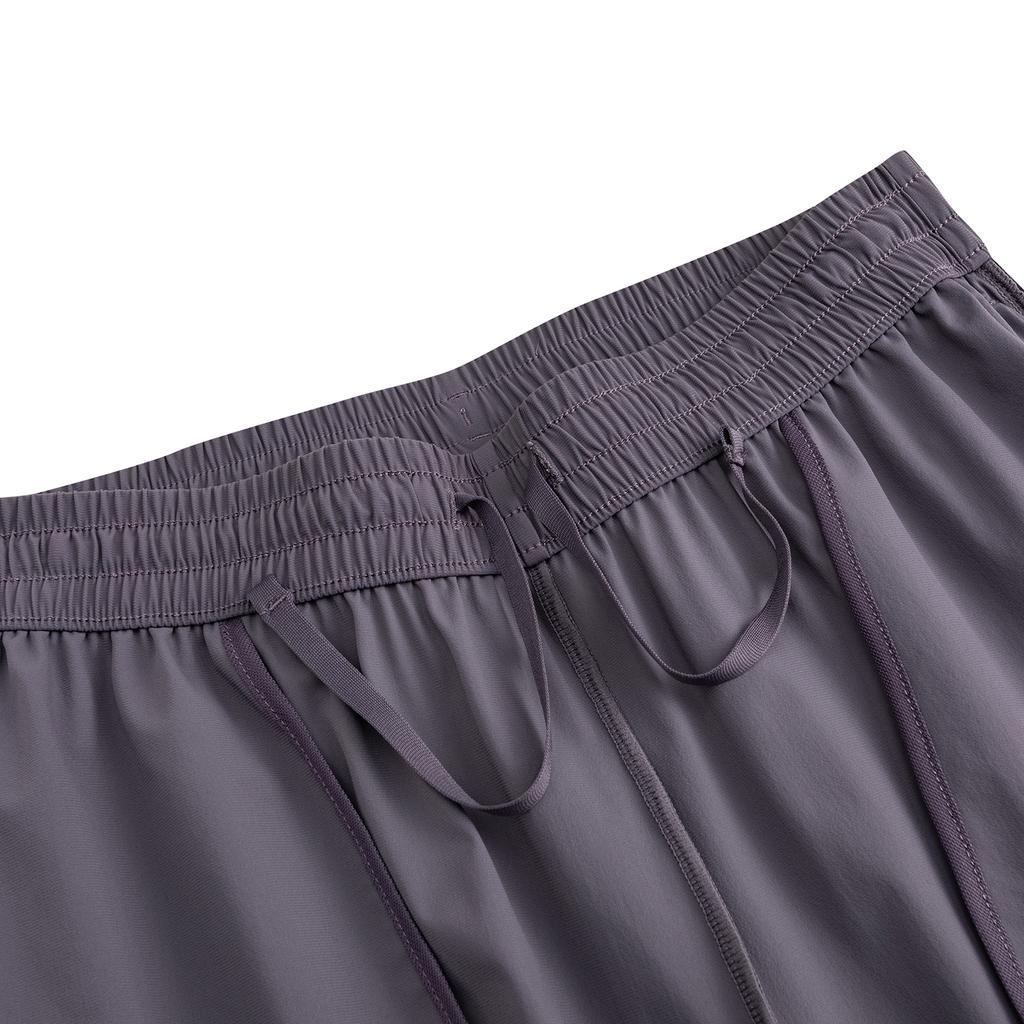 Anta Womens Knitted Sports Long Pants Summer Casual Pants Women bottoms Dark-Purple 962627307-4