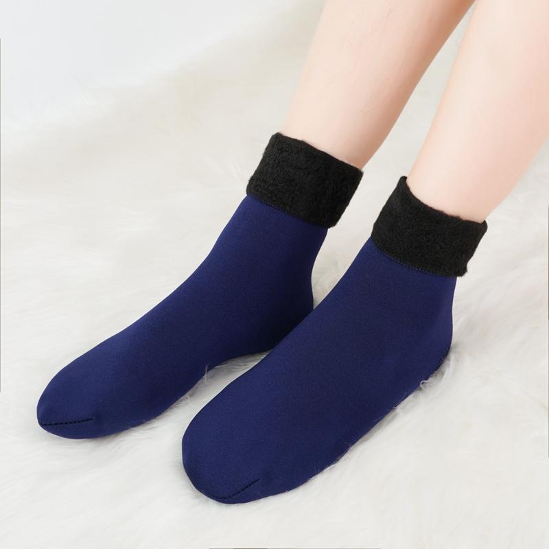 Women's Fleece Warm Socks Winter Christmas Gift Socks Soft Breathable Sweat-absorbent Socks