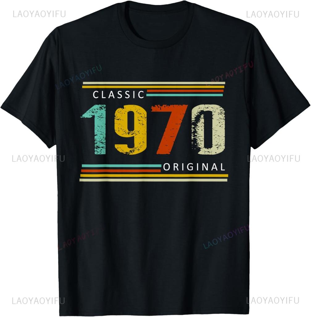 55 Years Old Gifts Vintage 1970 Music Cassette 55th Birthday T-Shirt Unisex Summer Streetwear Tops Casual Camiseta Hombre