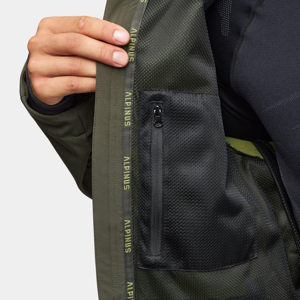 Alpinus Roignais Men' Softshell Jacket Olive Mk18863 Size 4Xl