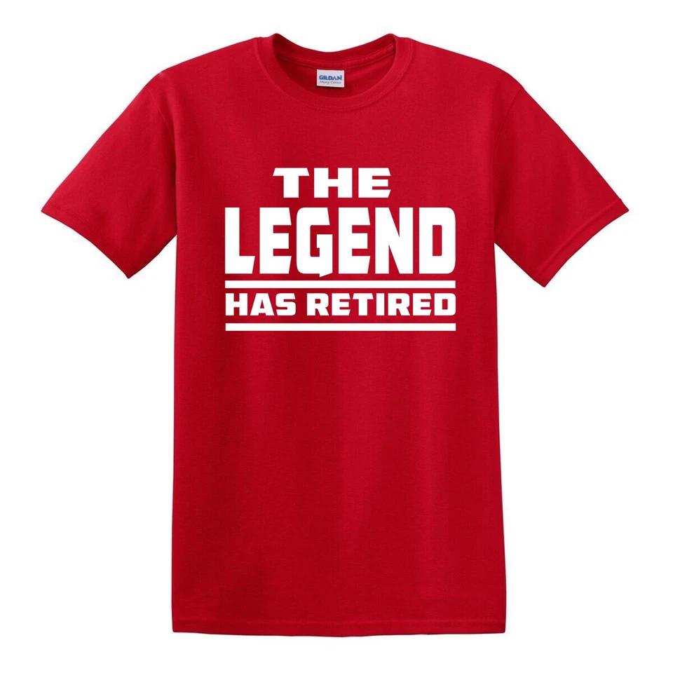 THE LEGEND HAS RETIRED T SHIRT Funny Retirement Gift for Dad Grandad T-shirt Top 4 M