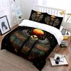 Mystic Owl with Moon Wings Bedding Duvet Cover Set  (1*Duvet Cover 2*Pillowcases, without duvet insert)