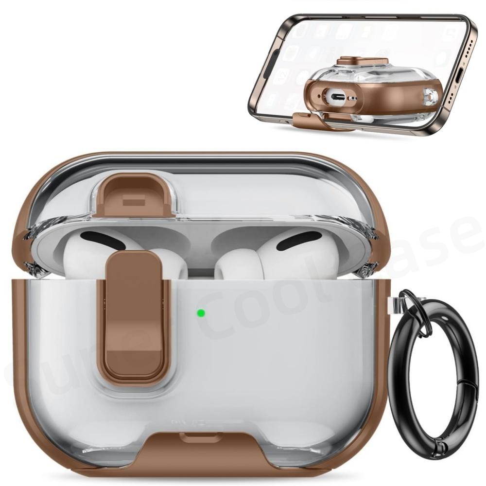 For AirPods Pro 3 Case 2025 with Phone Stand&Cleaner Kit Protective Cover for AirPods Pro 3 with Keychain for Airpods Pro 3 Case