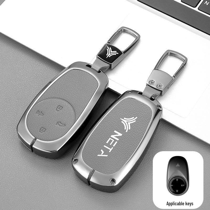 Nezha's GT Key Case for Men & Women - V22 Model Luxury Car Protective Shell with Strap and Buckle.