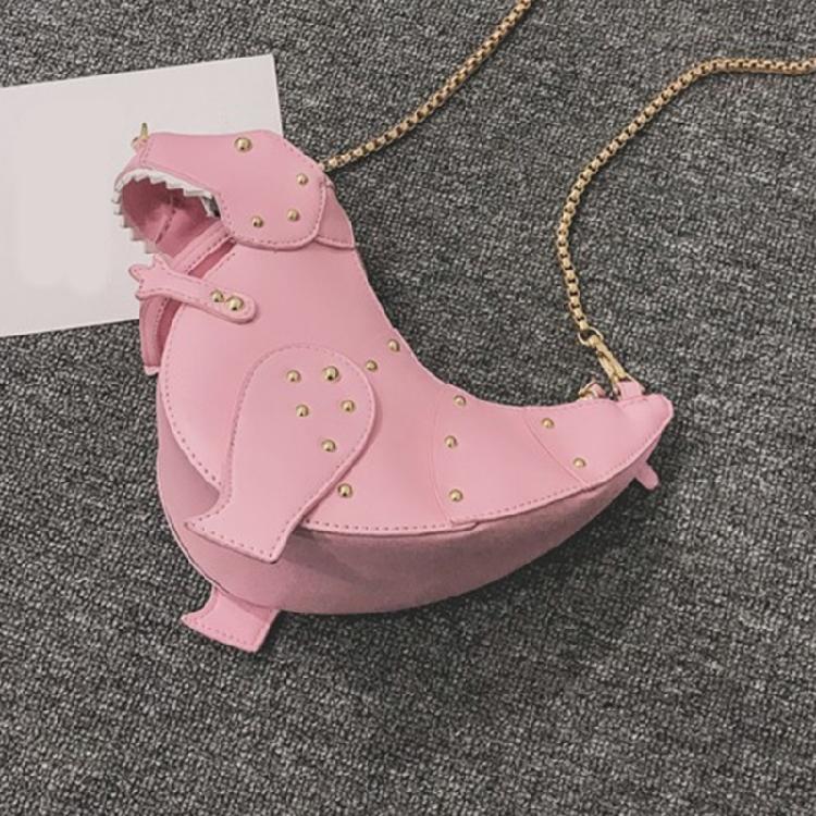 Chic PU Dinosaur Handbag Shoulder Bags Lightweight Crossbody Bag for Girls