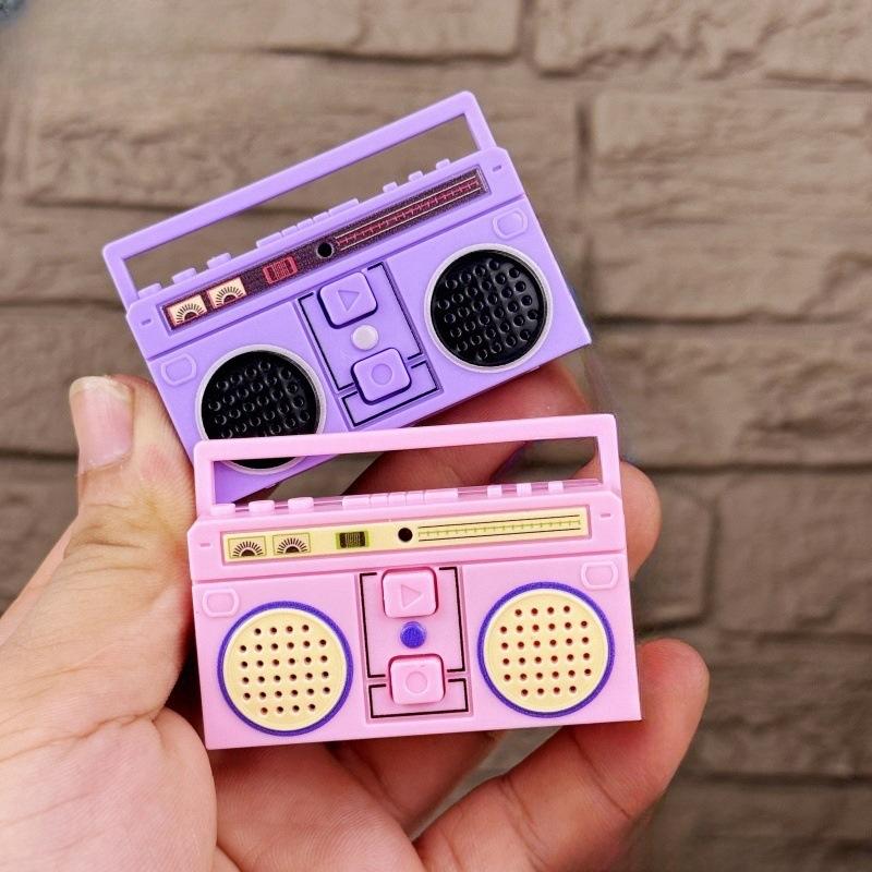1 Piece Mini Recording Pendant Creative Funny Mini Radio Recorder Music Toys Classical Bag Ornament Keychain Couple Gift