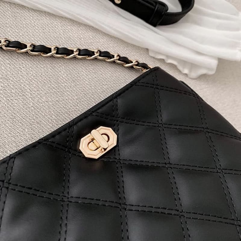 Women's Rhombus Braided Small Messenger Bag