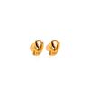 Classic Double Hoop Earrings for Women Chunky Stainless Steel Gold Earring Trend New in Minimalist Pendientes Jewelry