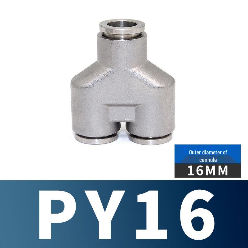 304 Stainless Steel Pneumatic Quick Connectors: High-Pressure Resistant Straight Reducer and Quick Connect Tee