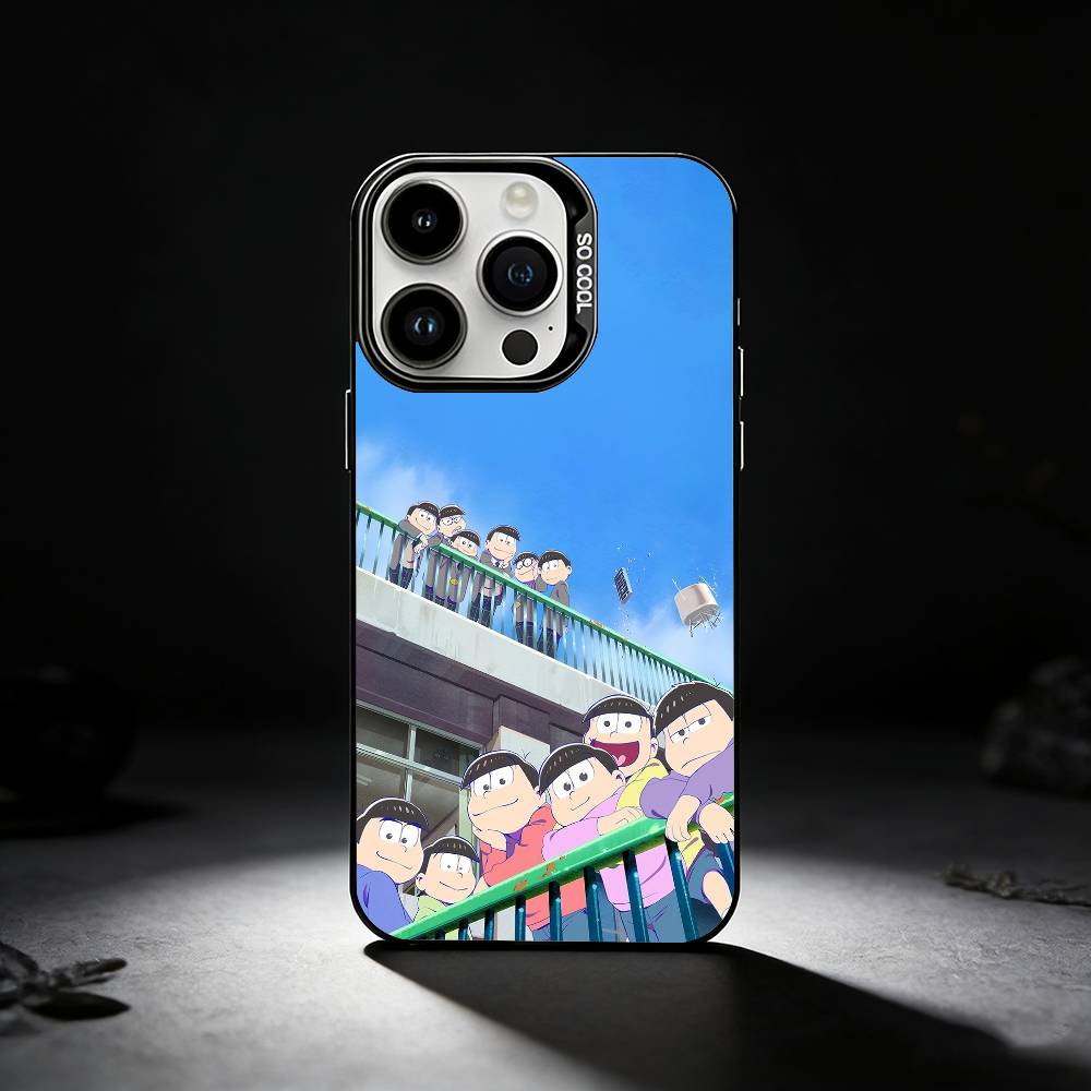 O-Osomatsu S-San Phone Case For iPhone 17,16,15,14,13,12,11 Plus,Pro Max,XS,Colored Silver Phone Case
