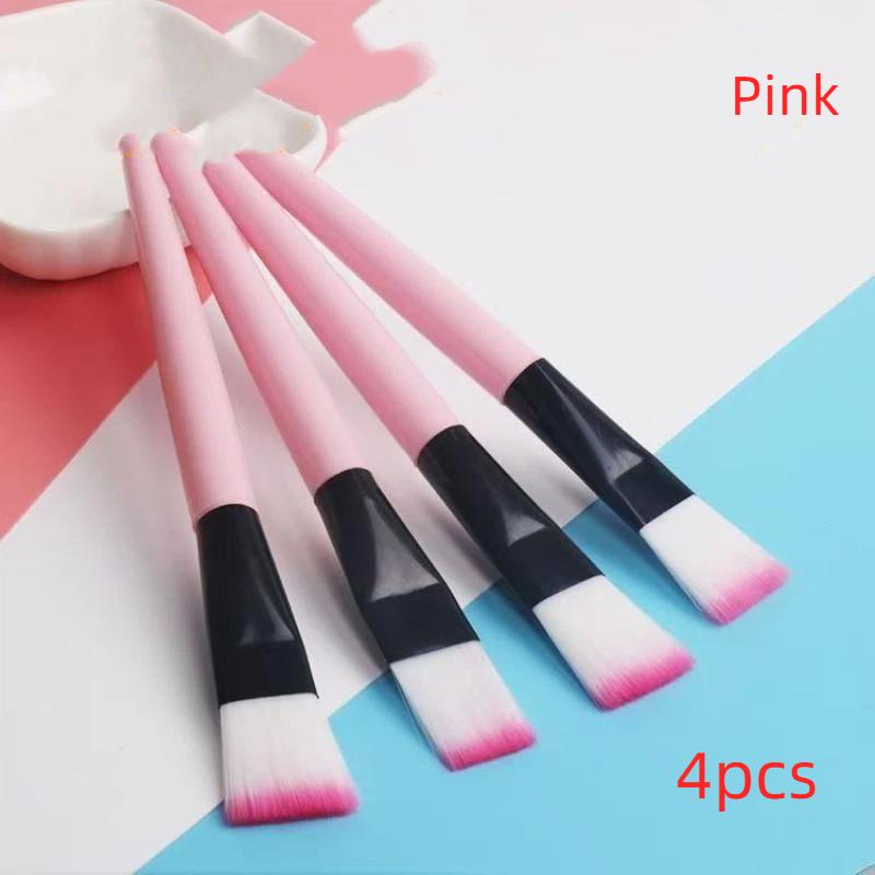 Soft Facial Mask Brushes 4Pcs Professional Food Grade Material Cosmetic Tools for Safe Skincare Application